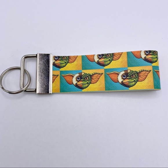 Rad Crafty Accessories - Gremlins keychain, vegan leather, handmade